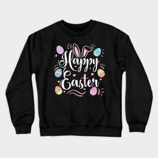 Fun happy easter a cute design for easter day Crewneck Sweatshirt